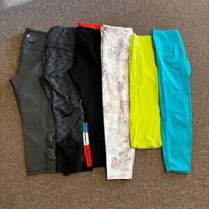 Capri Leggings Bundle of 6 Pair - Size Large